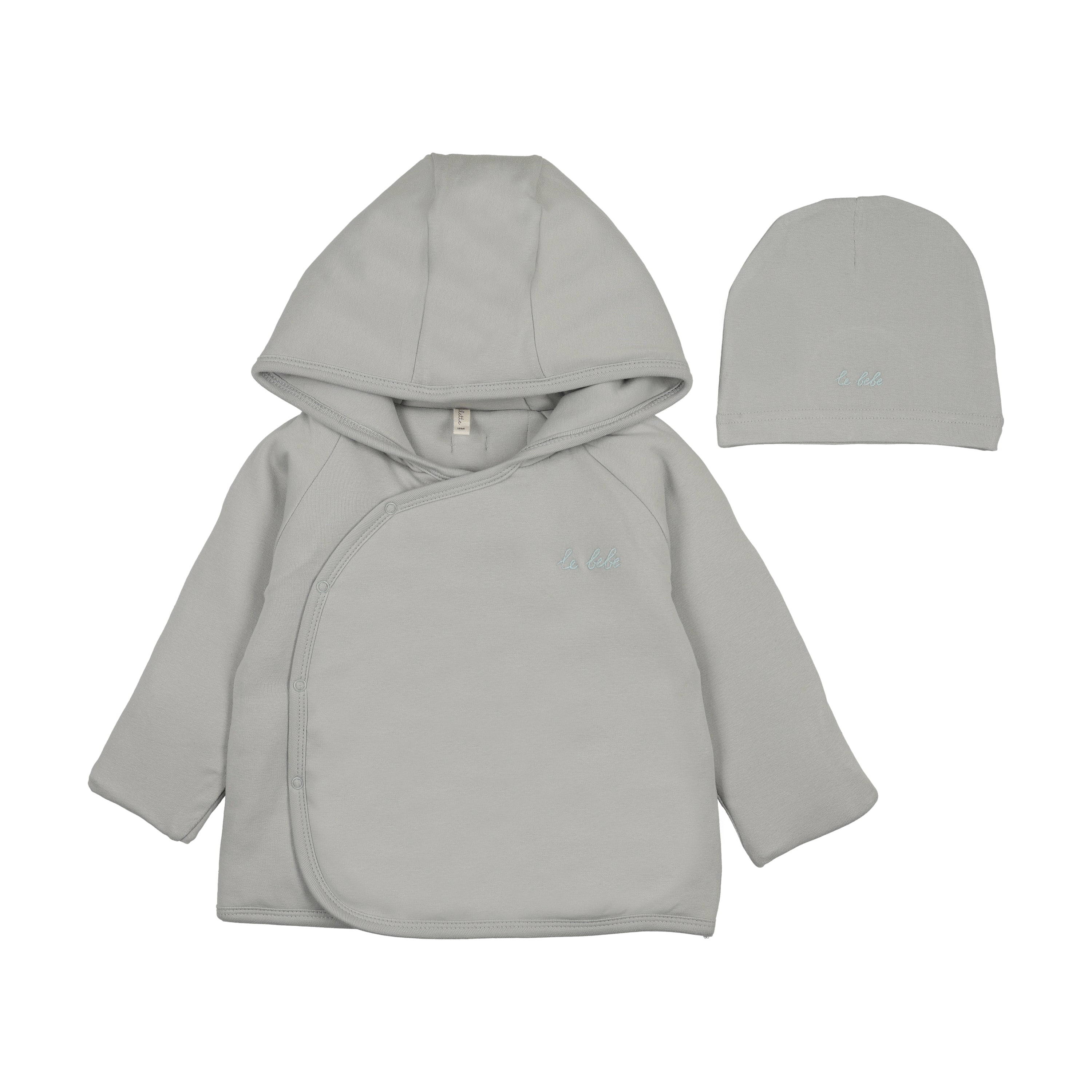 Lilette Padded Solid Jacket - Pale Blue