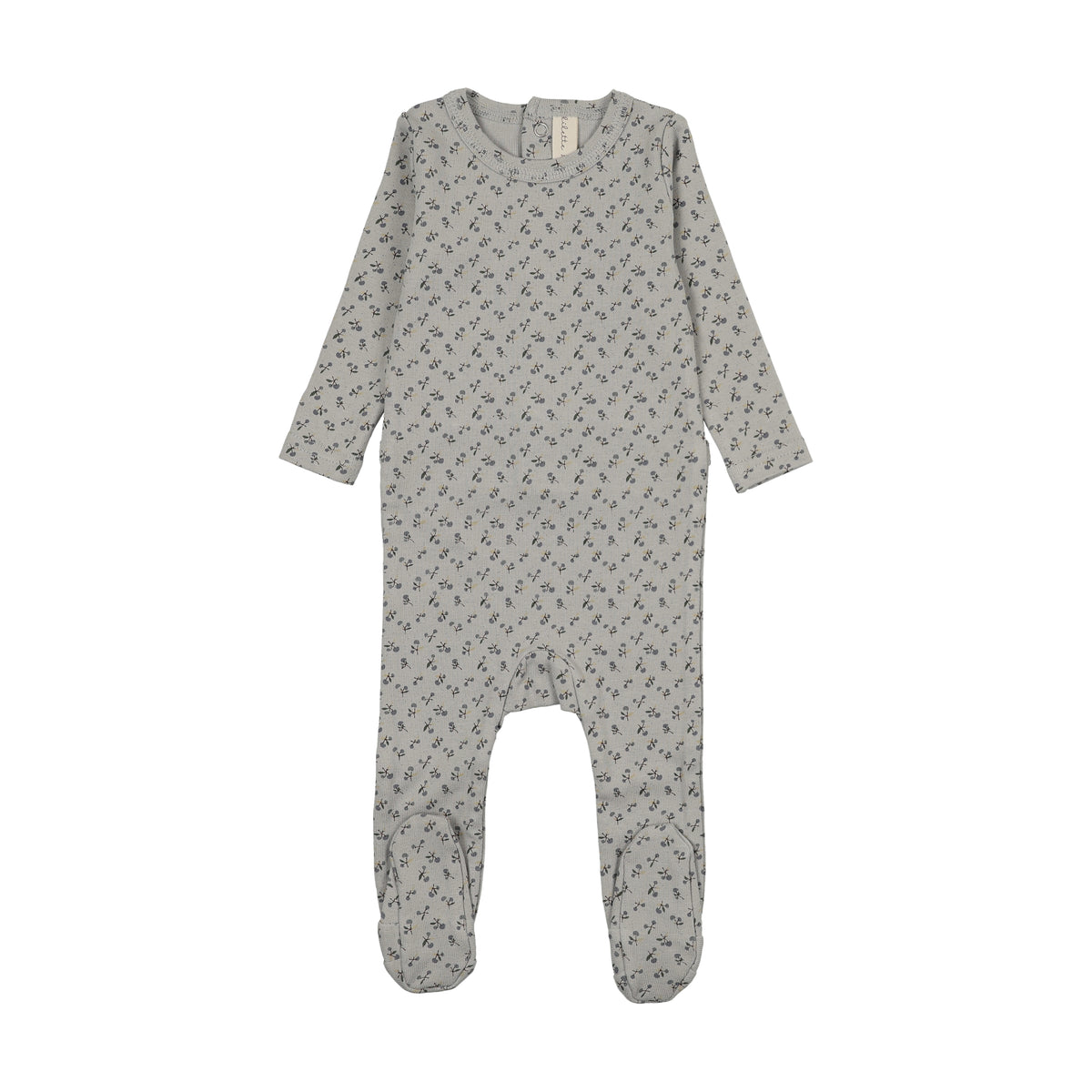 Lilette Cherry Blossom Footie - Pale Blue