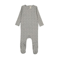 Lilette Cherry Blossom Footie - Pale Blue