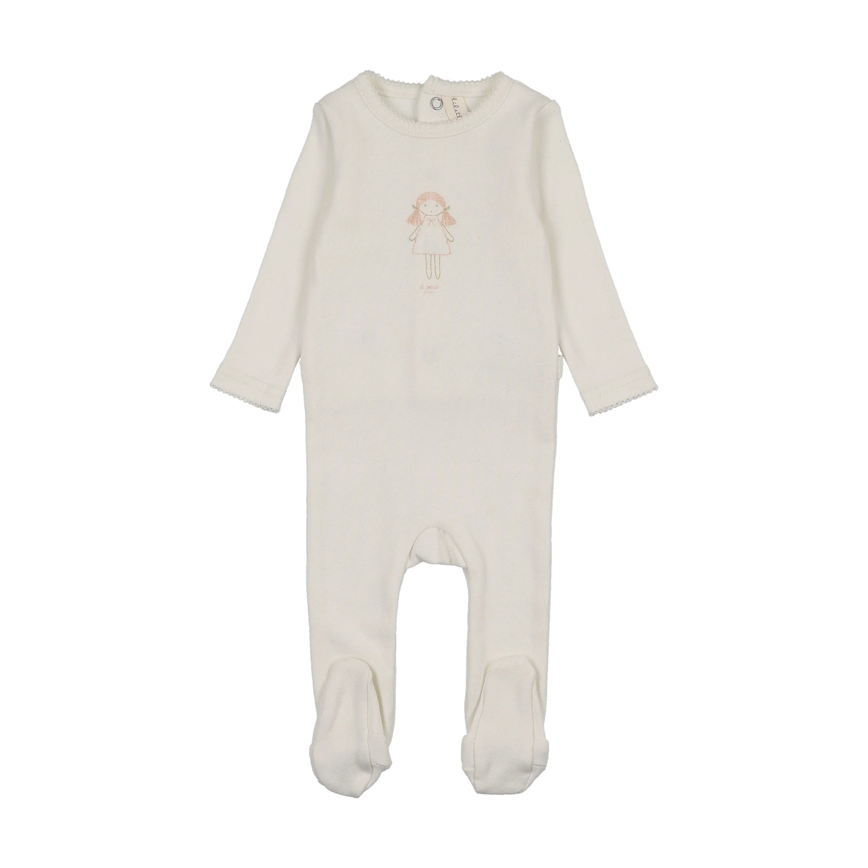 Lilette Molly Dolly Footie - Cream
