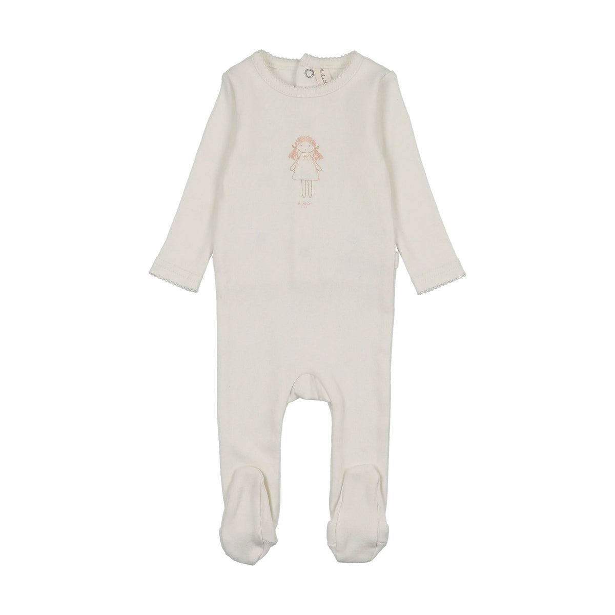 Lilette Molly Dolly Footie - Cream