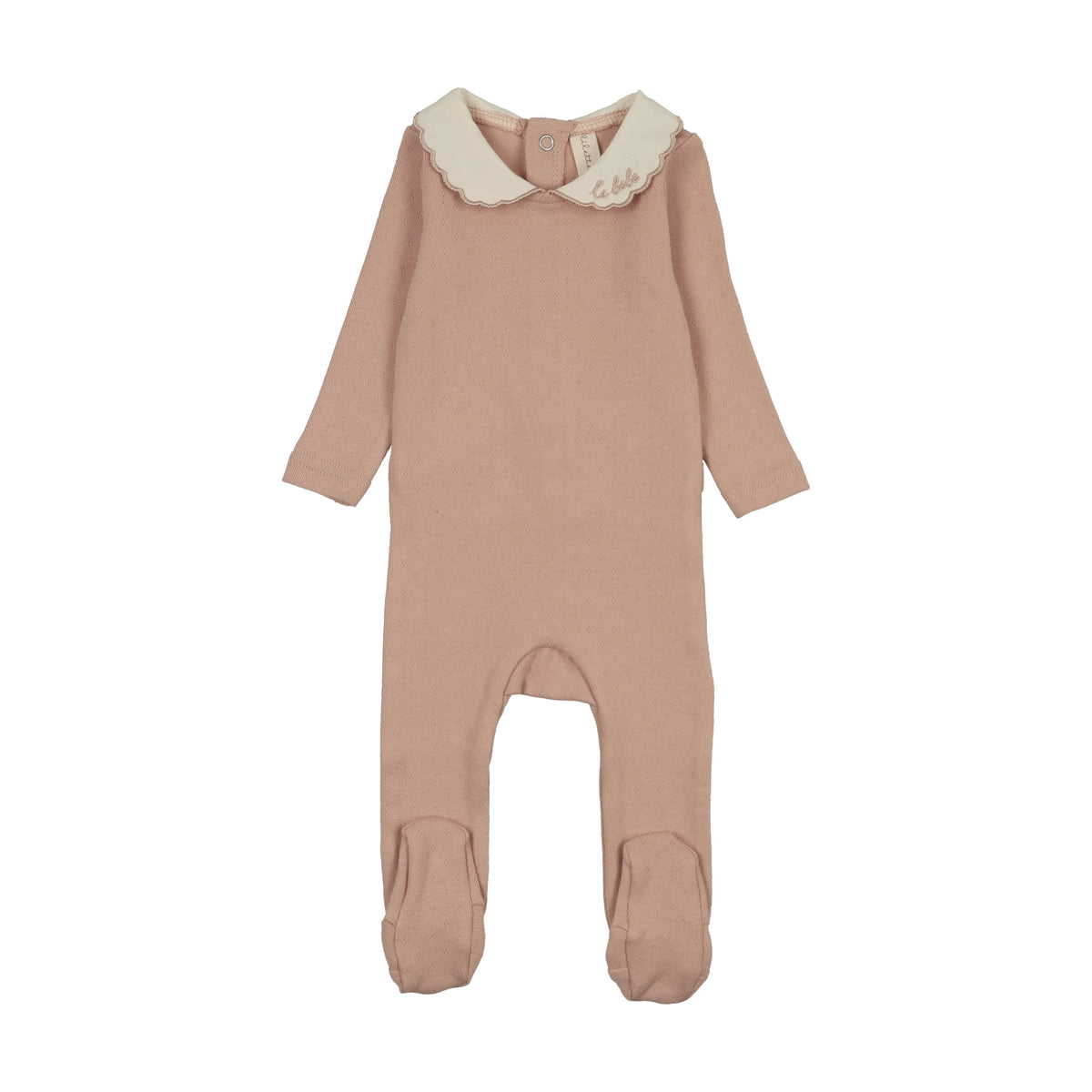 Lilette Le Bebe Pointelle Footie - Dusty Pink