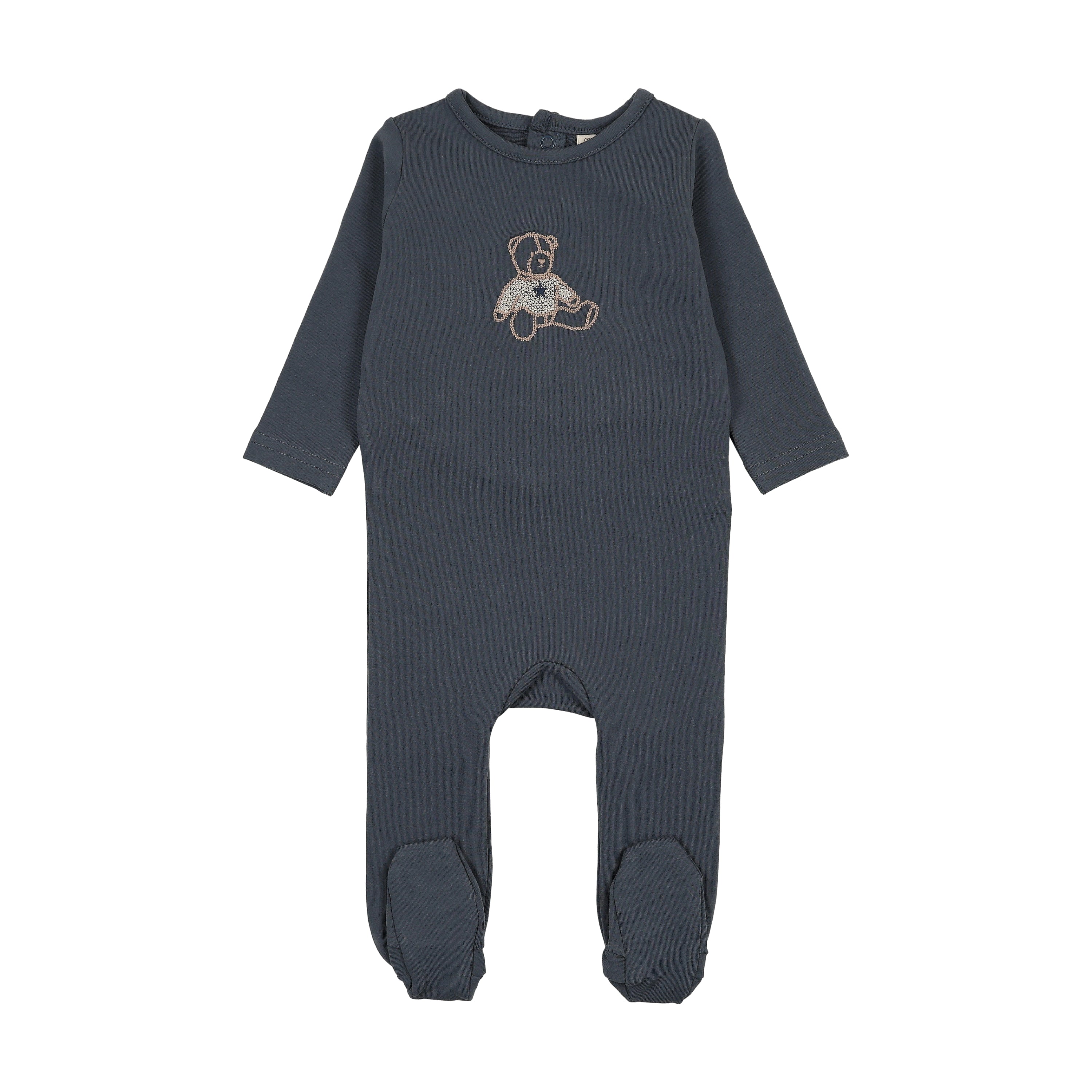 Lilette Sweet Bear Footie - Off Navy