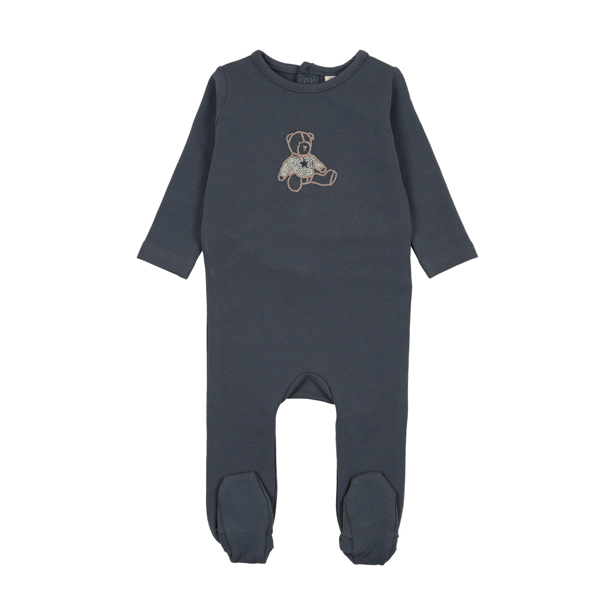 Lilette Sweet Bear Footie - Off Navy