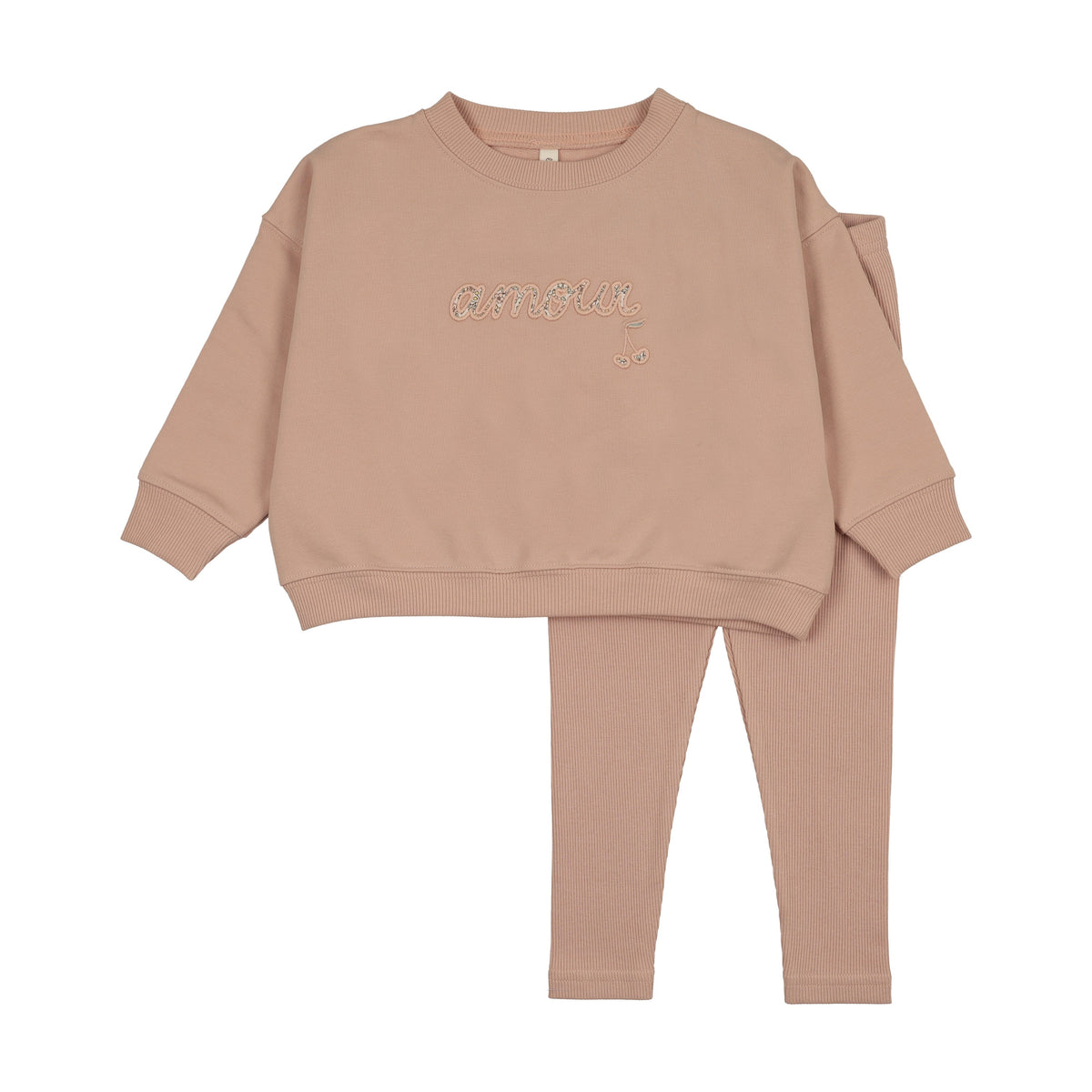 Lilette Sweatshirt & Pants - Dusty Pink