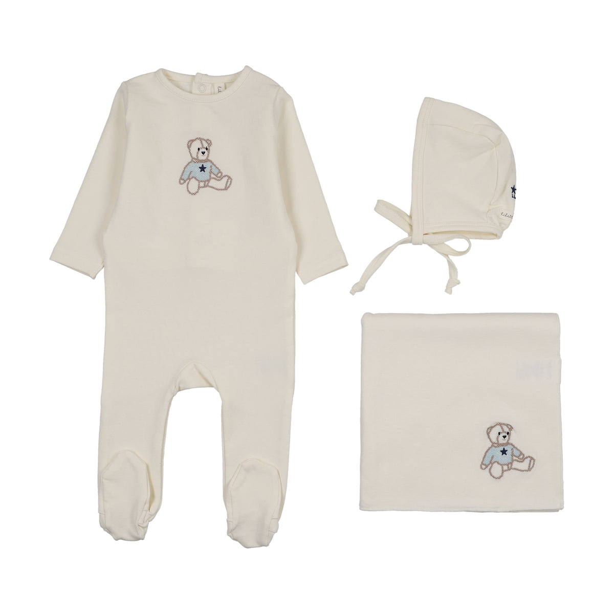 Lilette Sweet Bear Layette Set - Blue