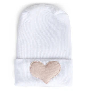 Adora Hospital Hats - Linen Petal Heart