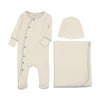 Mema Knits Side Snap Contrast Layette Set SS24