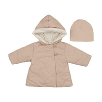 Mema Knits Embroidered Baby Jacket & Beanie