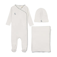 Mema Knits Embroidered Picot Edge Layette Set