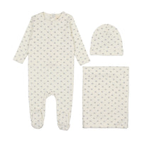 Mema Knits Bud Print Layette Set