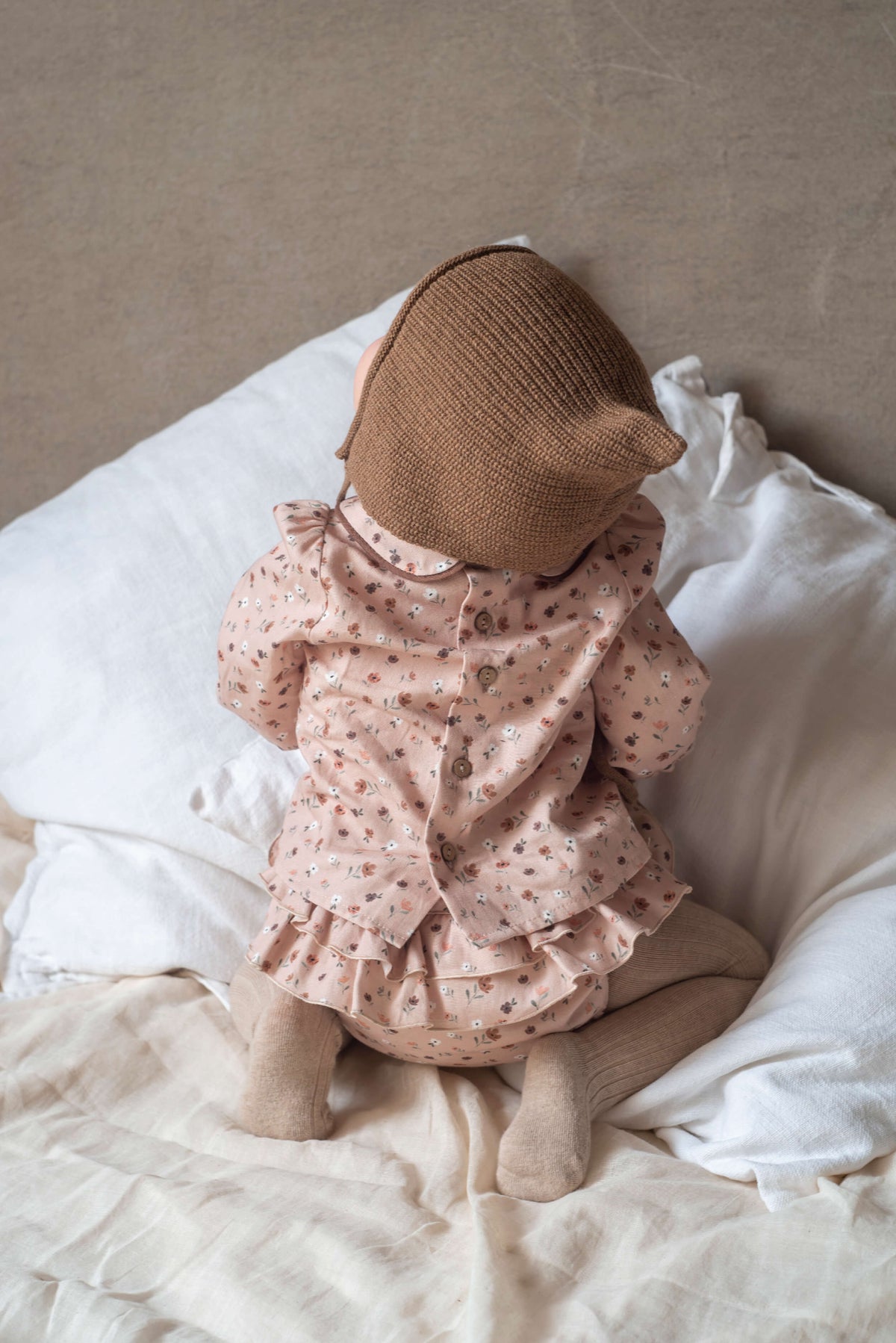 Popelin Pink Floral Top &  Frill Bloomers