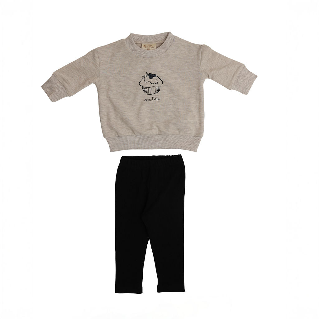 Mon Tresor Mon Tarte Top & Pants - Oatmeal