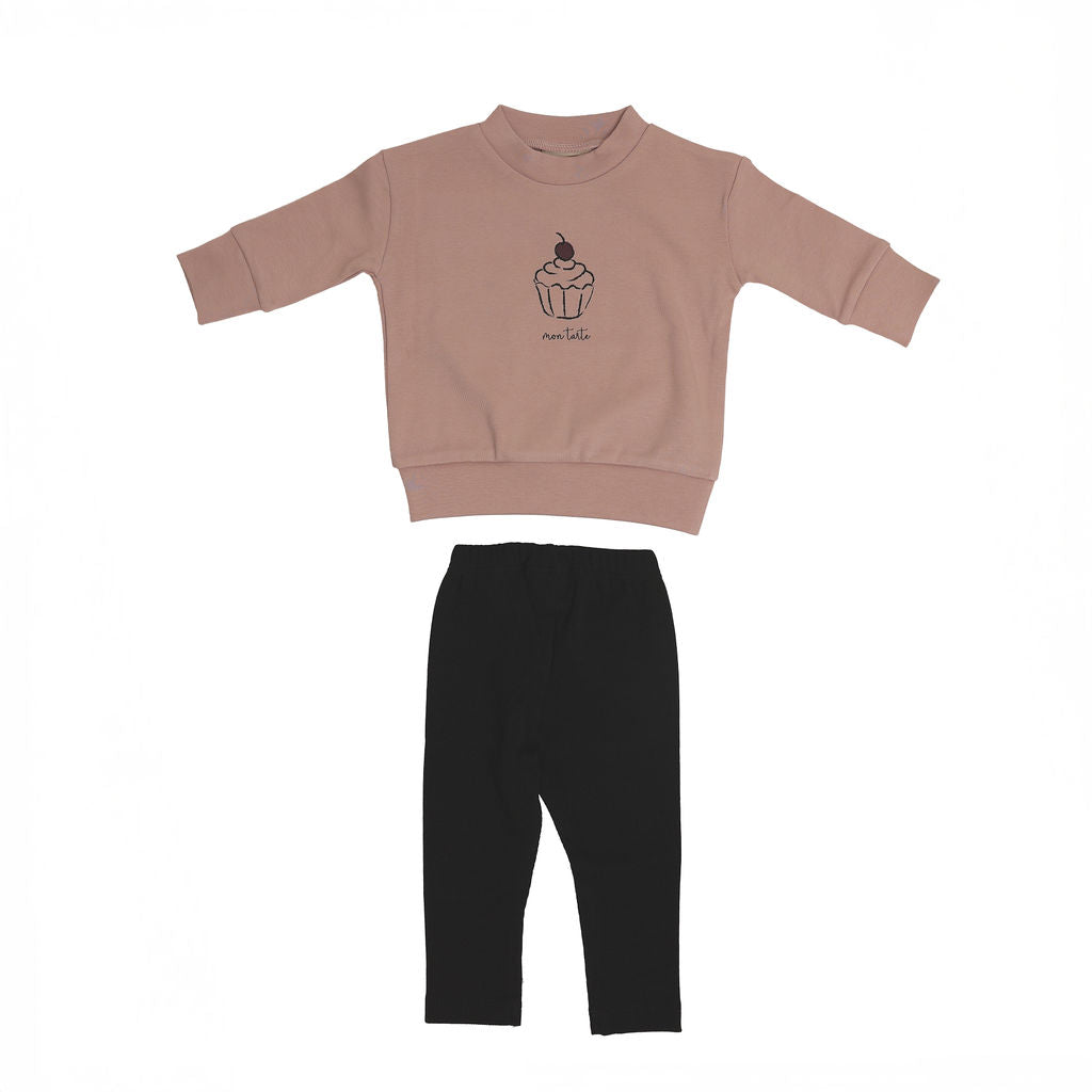 Mon Tresor Mon Tarte Top & Pants - Heather Rose