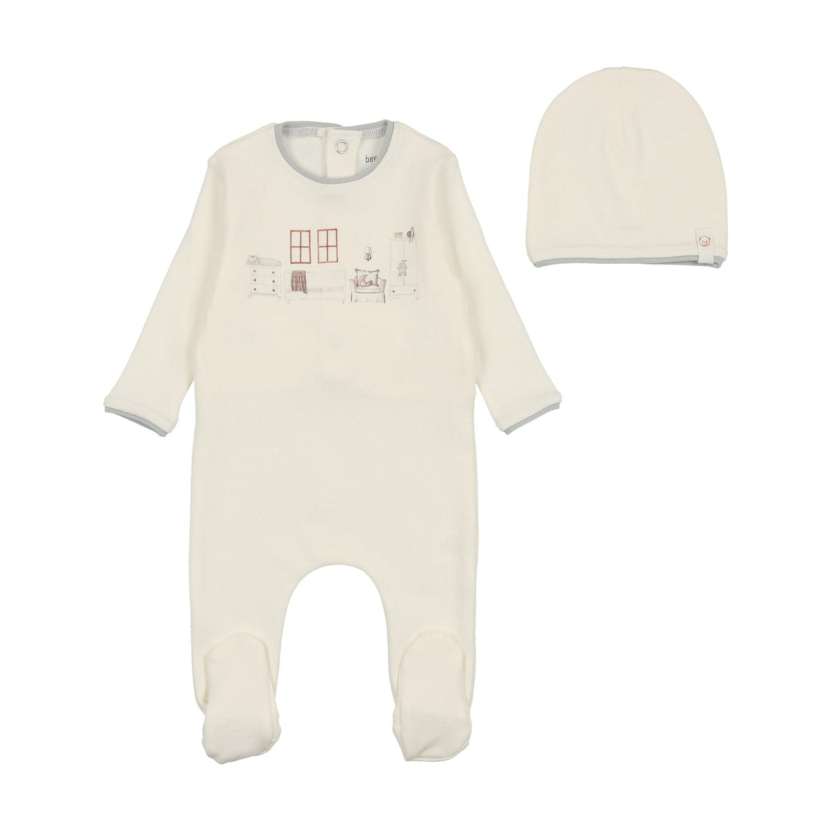 Bee & Dee Little Nursery Footie & Beanie