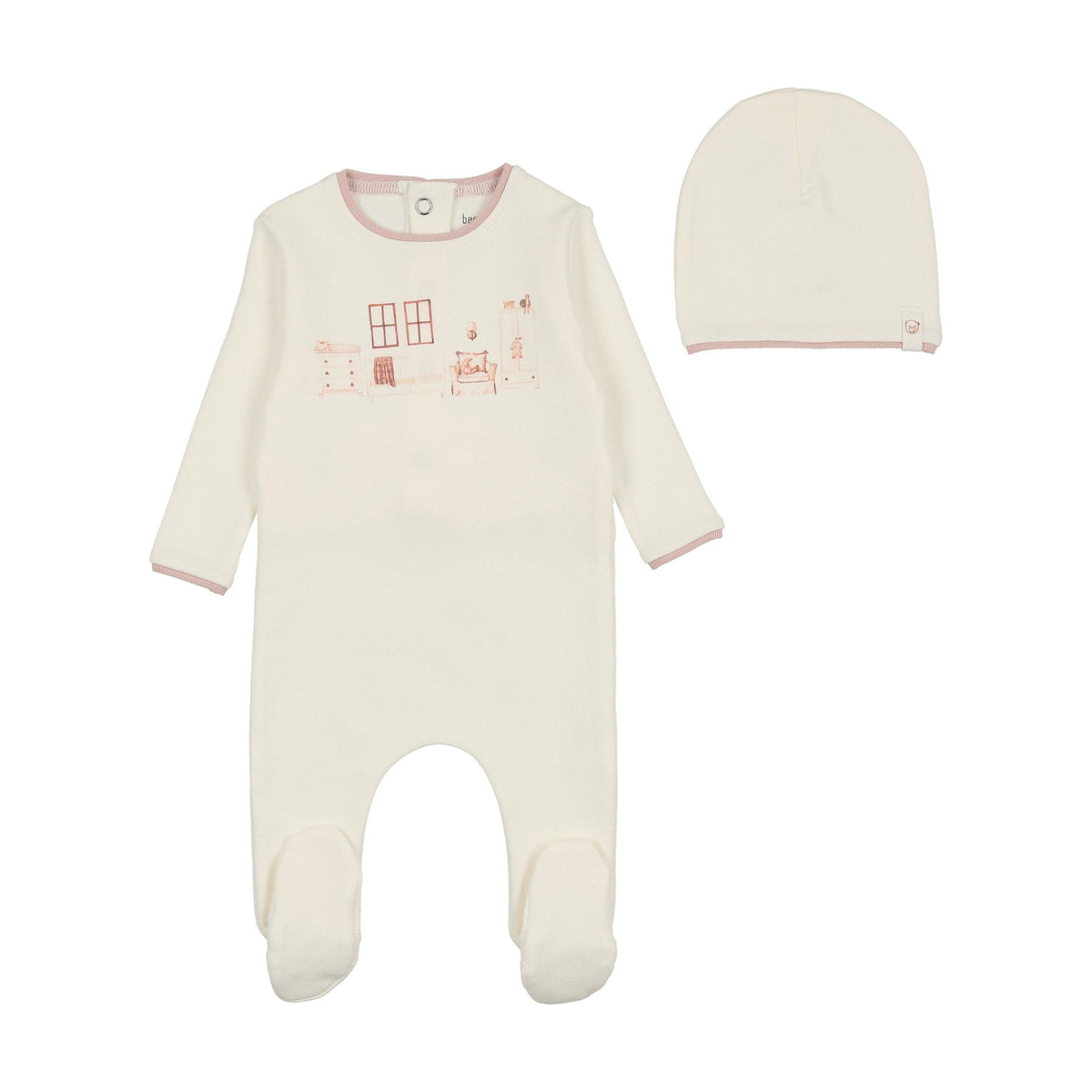 Bee & Dee Little Nursery Footie & Beanie