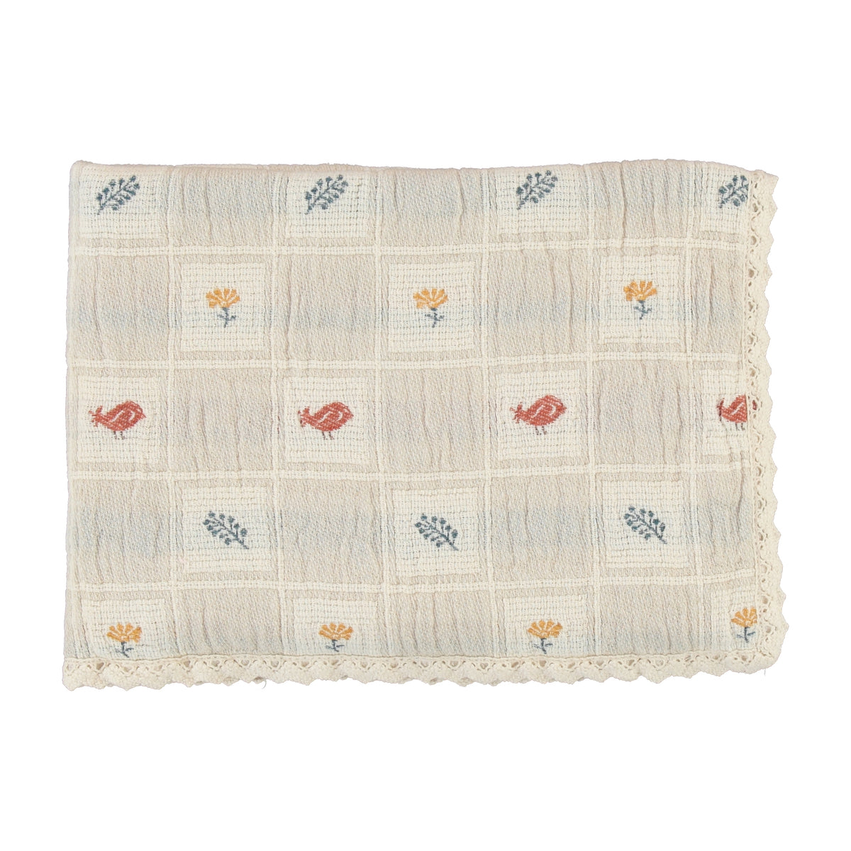 Bebe Organic Earthy Patchwork Blanket