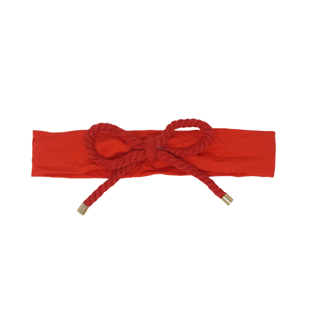 Bandeau Red Bow Headband
