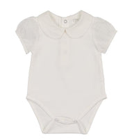 Peluche Cream Onesie With Puff Short Sleeve