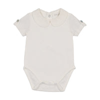 Peluche Cream Onesie With Short Rollover Sleeve