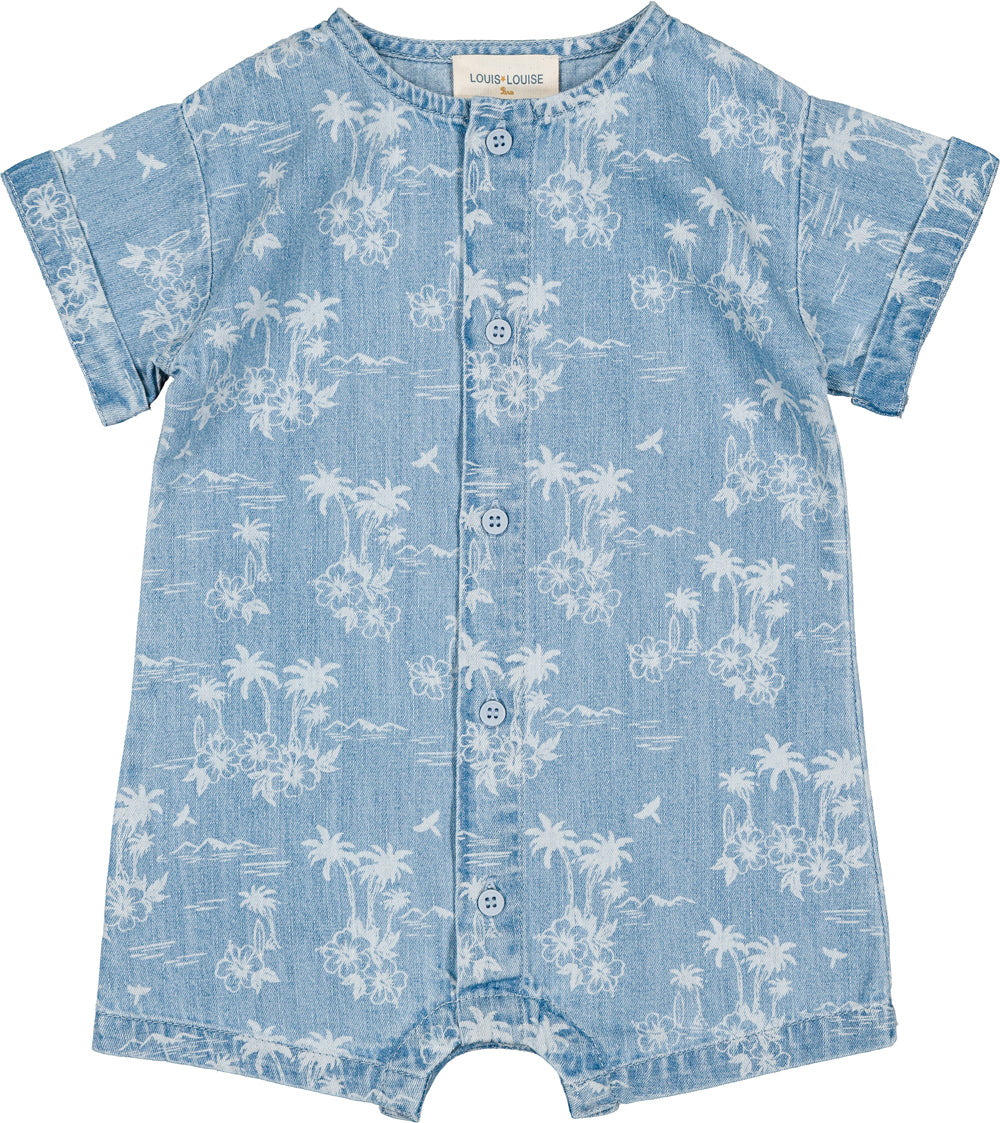 Louis Louise Hawai Denim Romper