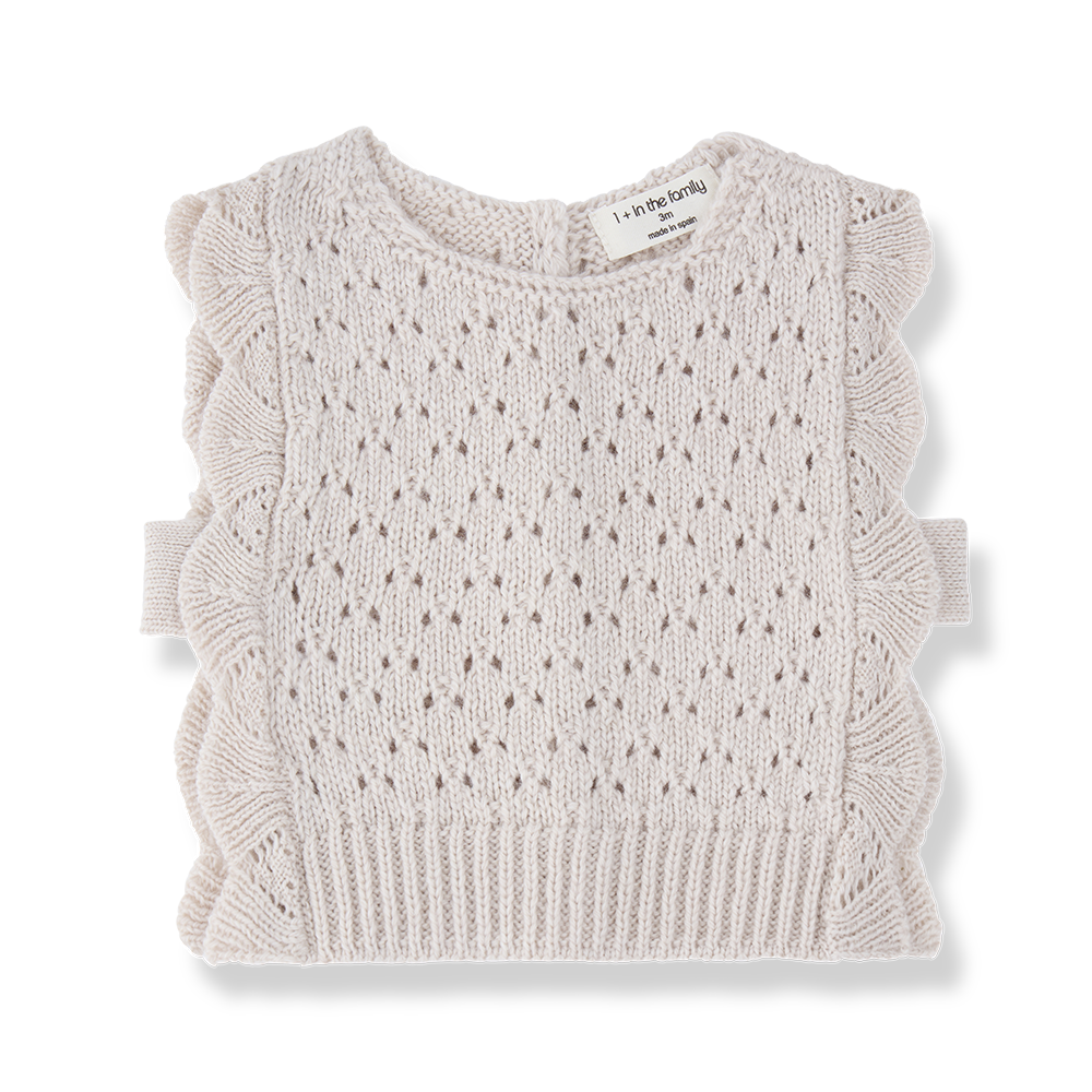 1 + In The Family Paris Vest - Rice
