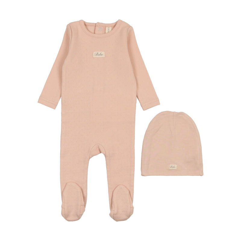 Lilette Pointelle Bebe Footie & Hat