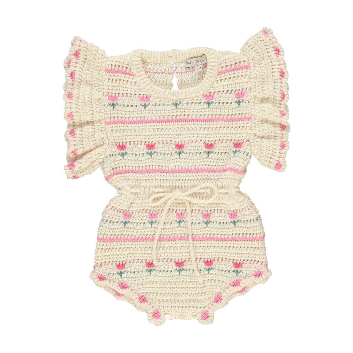 Bebe Organic Paloma Crochet Tulip Romper