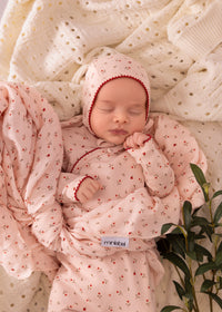 Minilabel Heart Printed Kimono Layette Set - Pink