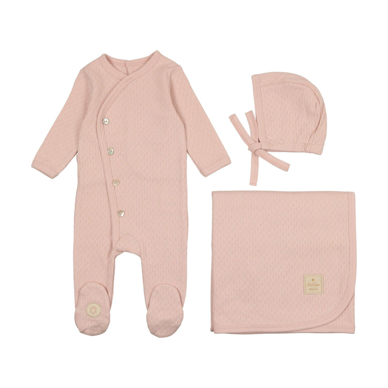 Mon Tresor Posh Pointelle Layette Set