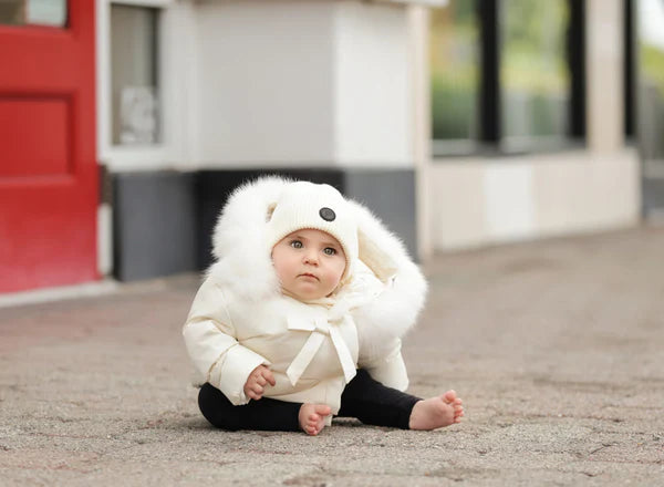 Pramie Knit Beanie - White