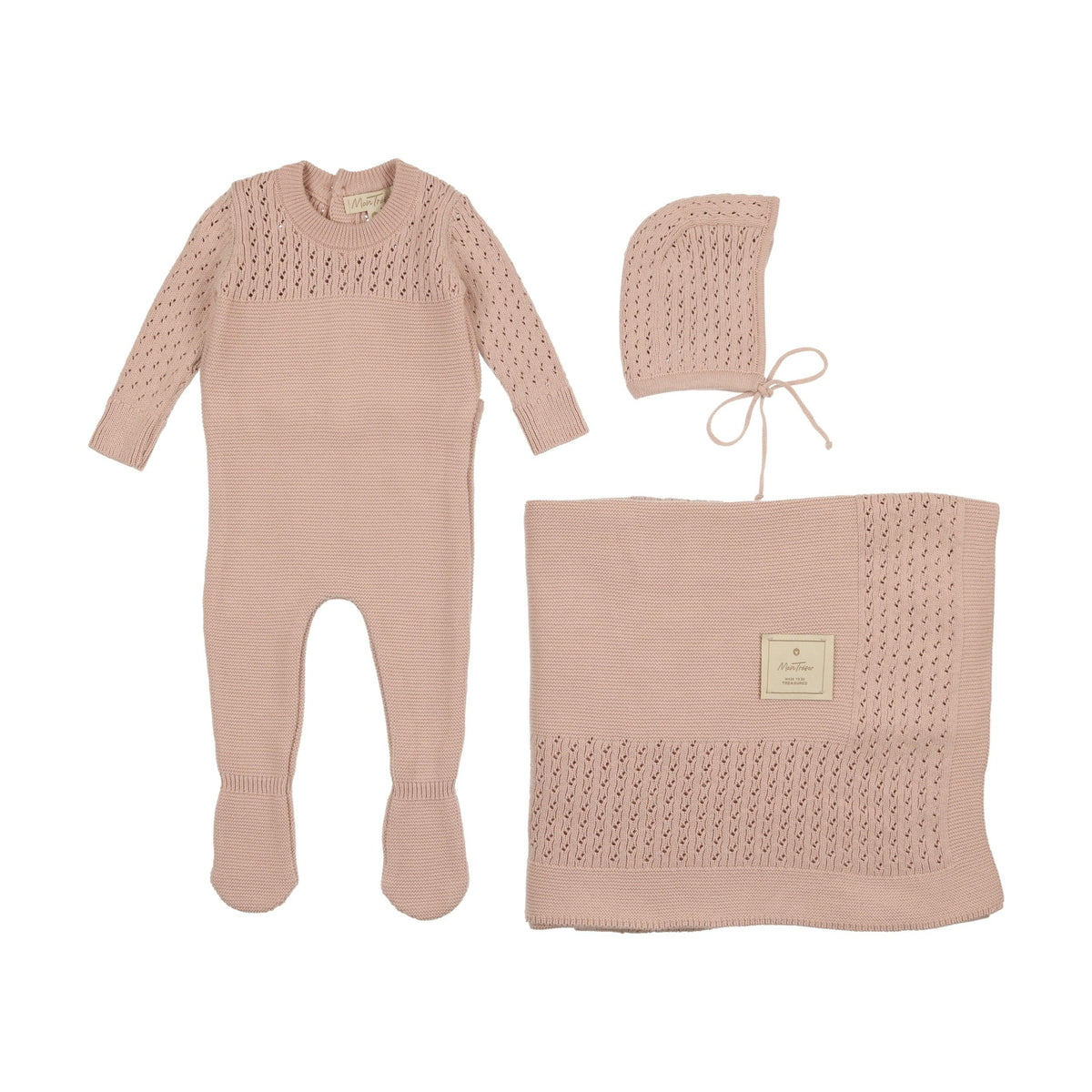 Mon Tresor Precious Purl Knit Layette Set AW23