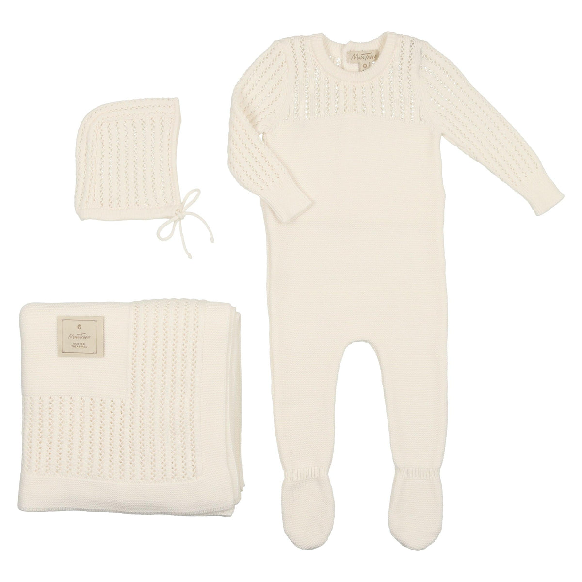 Mon Tresor Precious Purl Knit Layette Set AW23