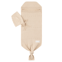 Peluche Pointelle Knit Cocoon & Bonnet