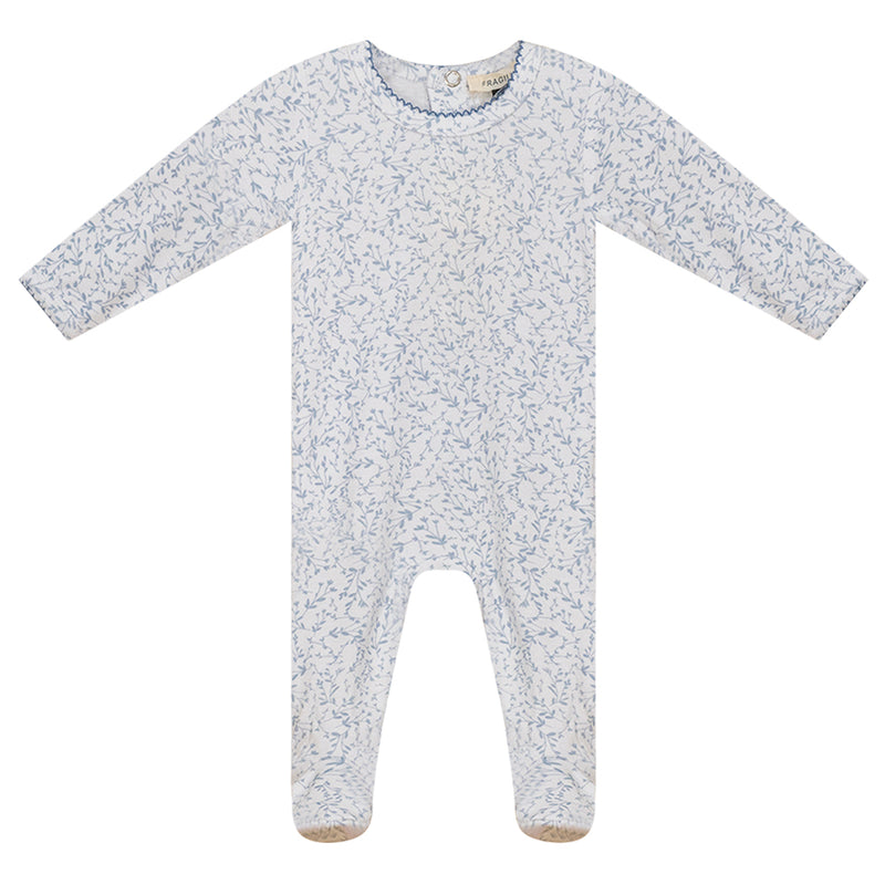 Fragile Leaves Branches Print Footie