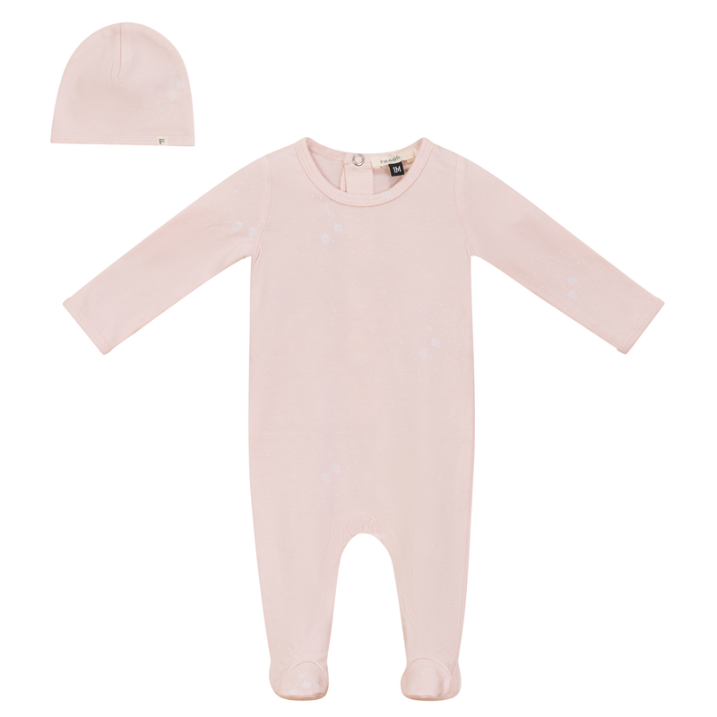 Fragile Strawberry/Dots Layette Set