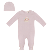 Bebe Bella Carousel Print Footie & Beanie