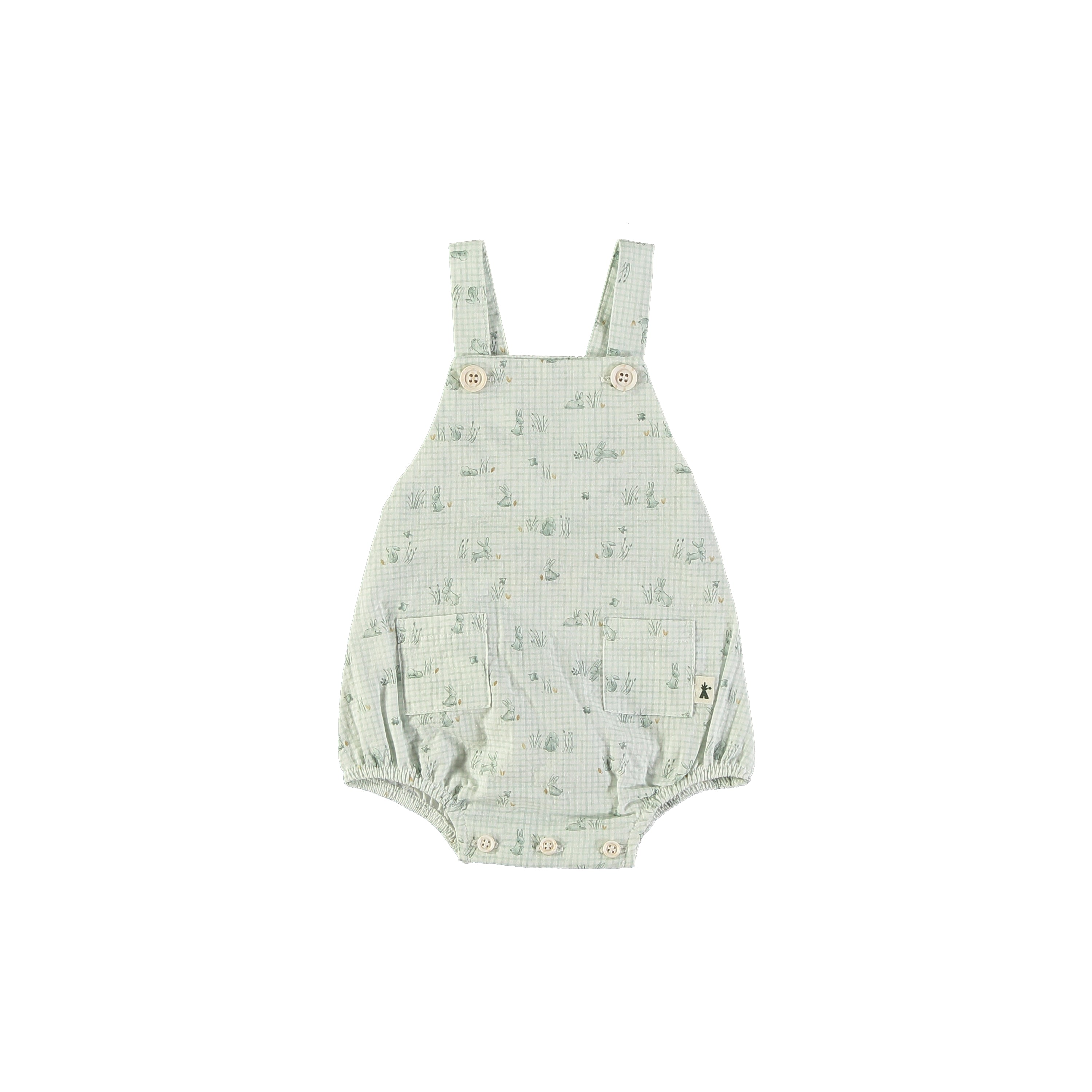 Petit Indi Bunny Romper - Mint