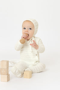 Bee & Dee Knit Bris Full Set - Chalk White
