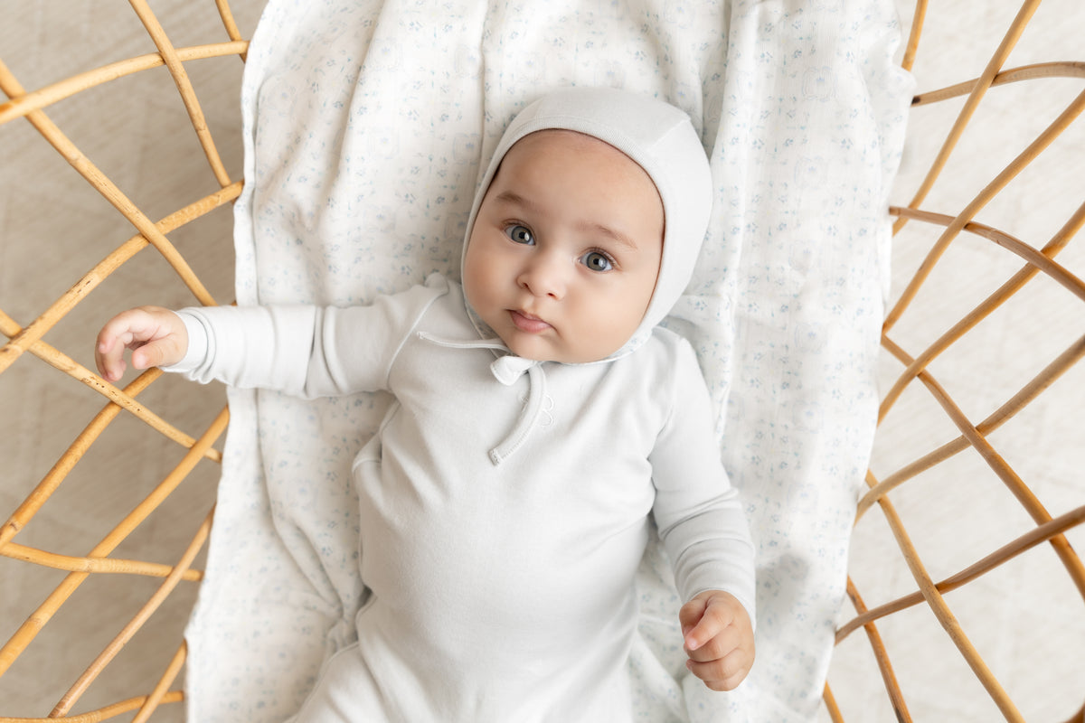 Bee & Dee B Collar Layette Set - London Fog
