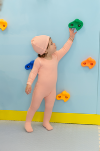 Bee & Dee Contrast Footie & Beanie - Coral