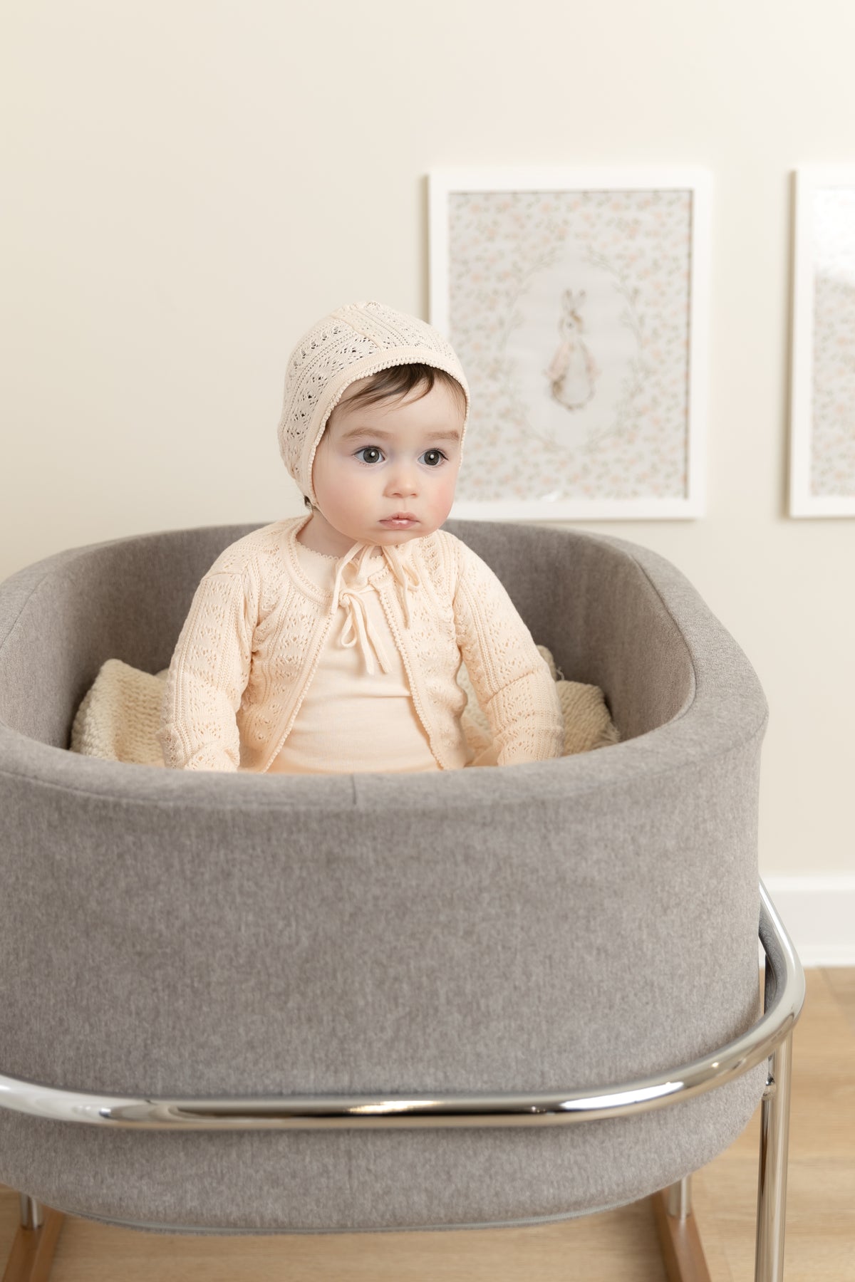 Bee & Dee Intricate Layette Set - Champagne Pink