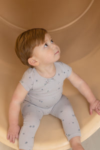 Bee & Dee Sweet Berry Romper - Pale Blue