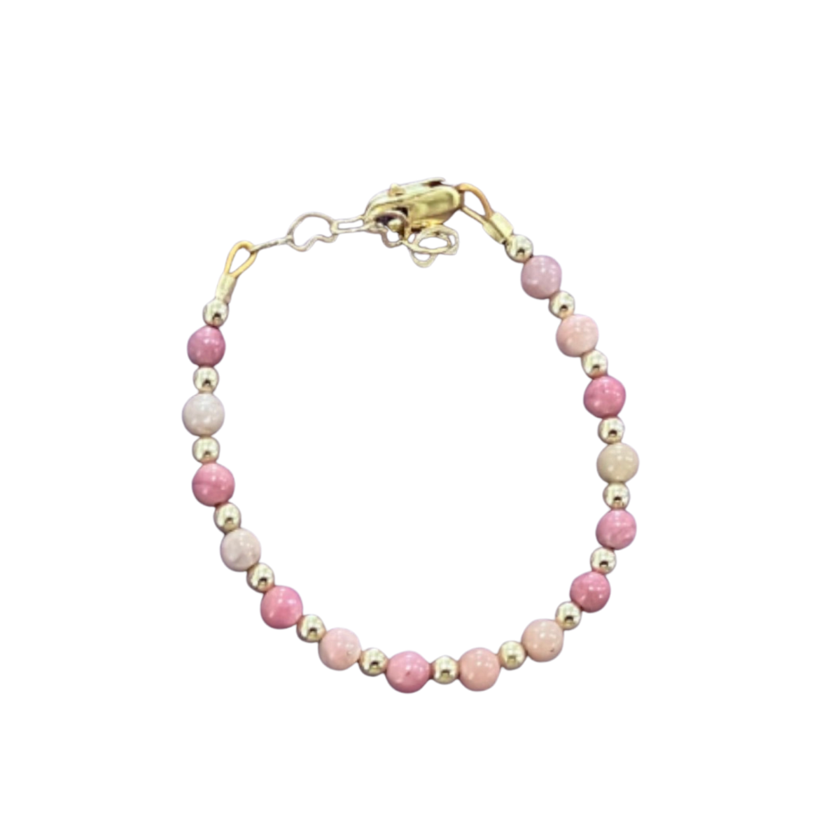 Circlets Mauve And Gold Pattern Bracelet