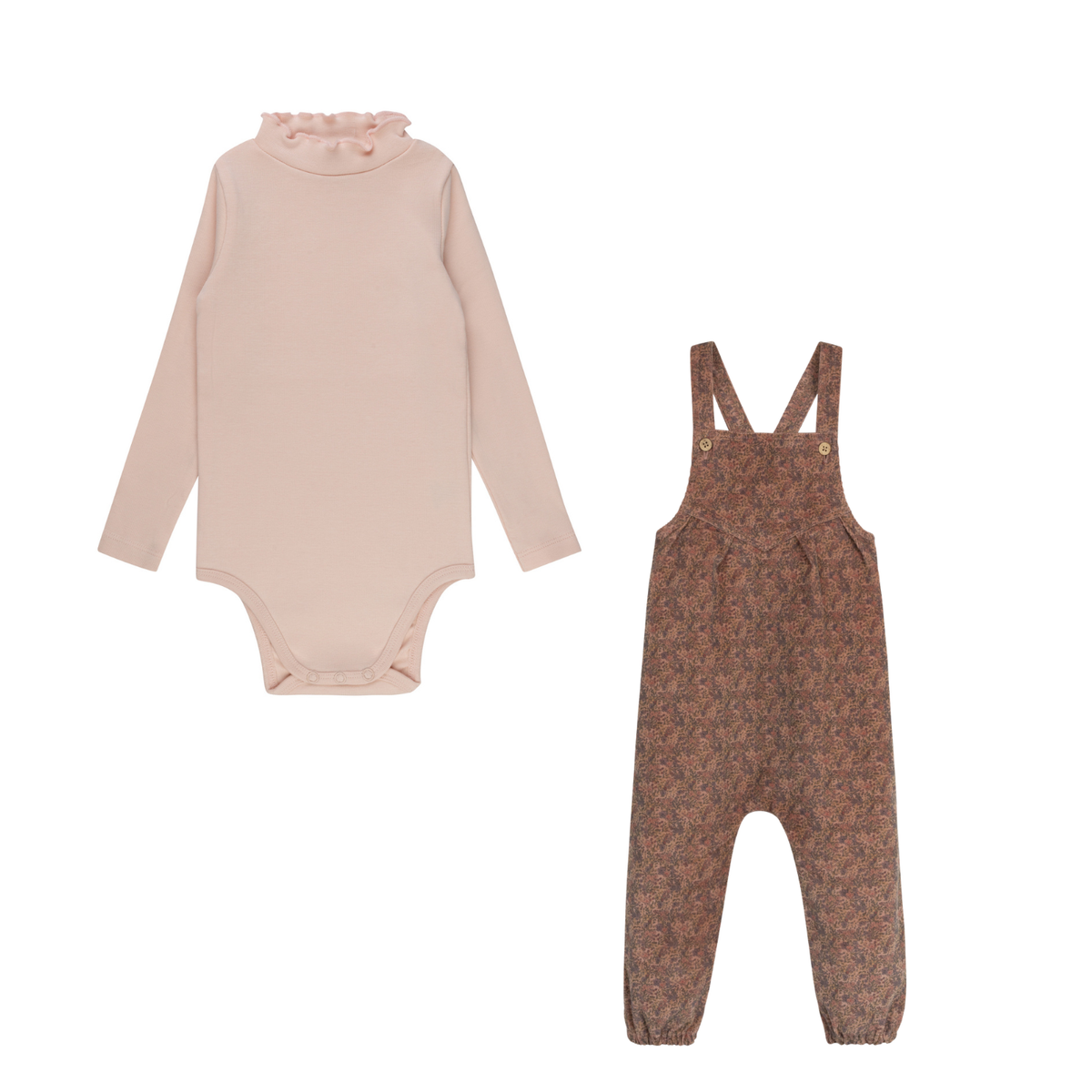Elys & Co Liberty/ Berry Onesie & Overalls - Pink