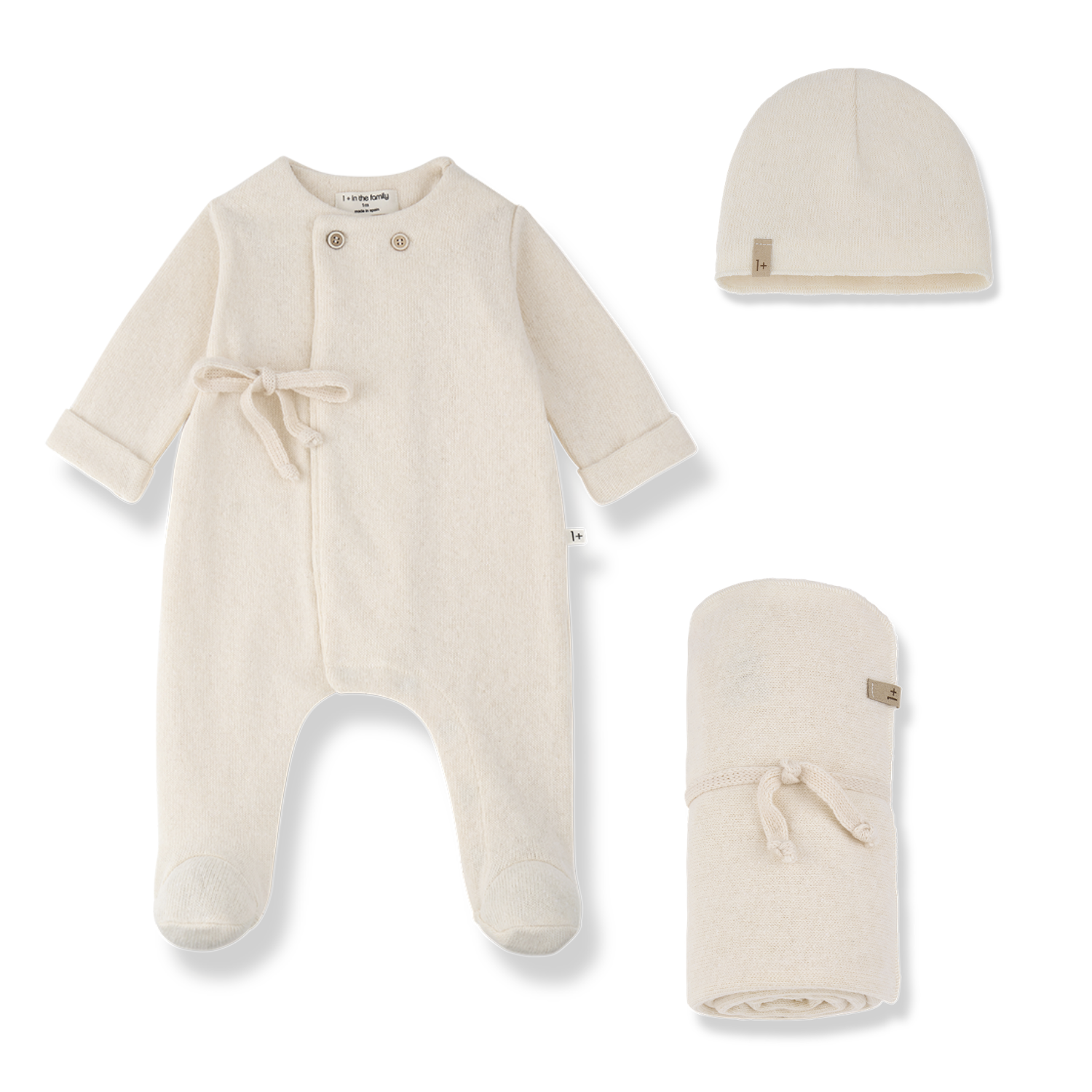 1 + In The Family Havre Layette Set - Ecru