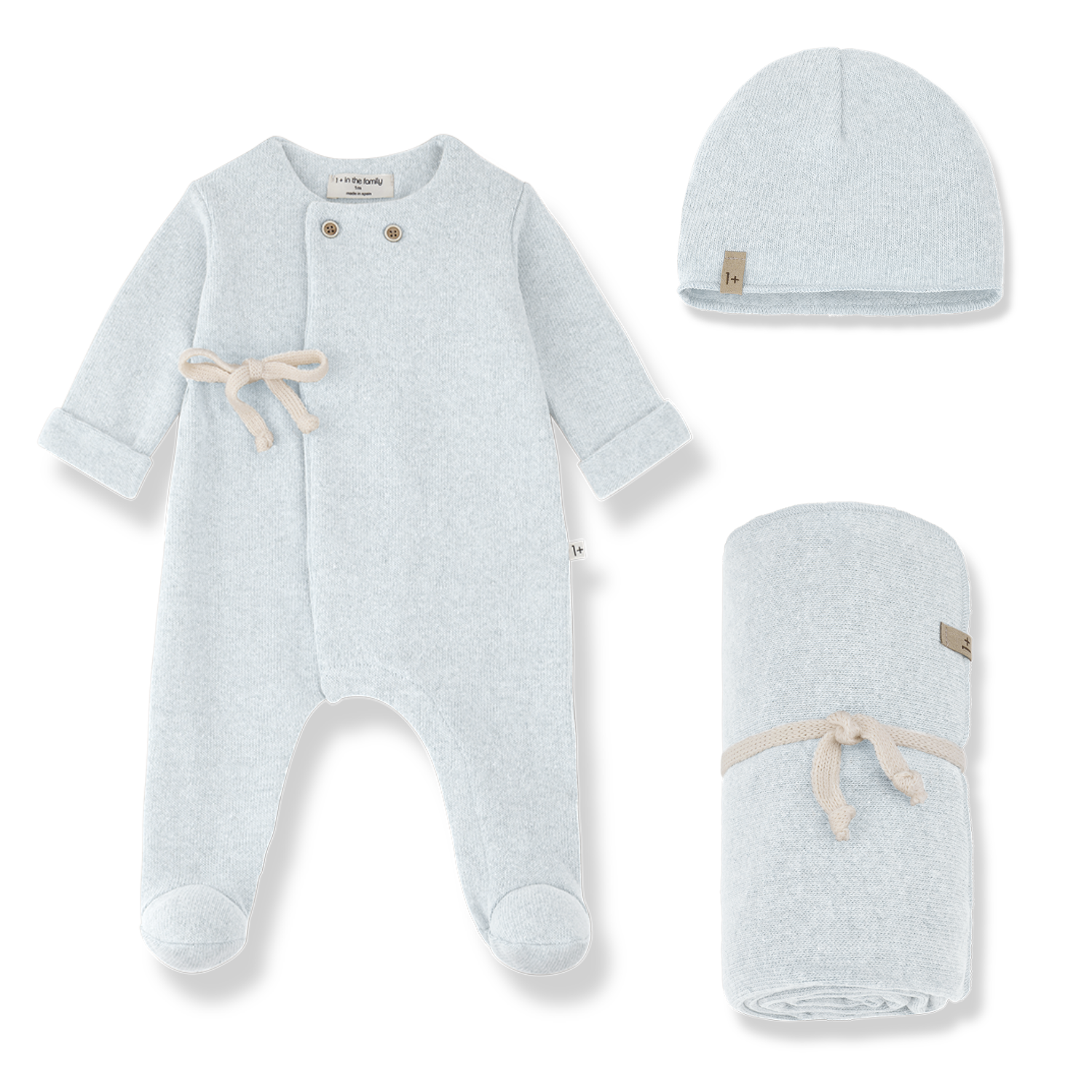 1 + In The Family Havre Layette Set - Ciel