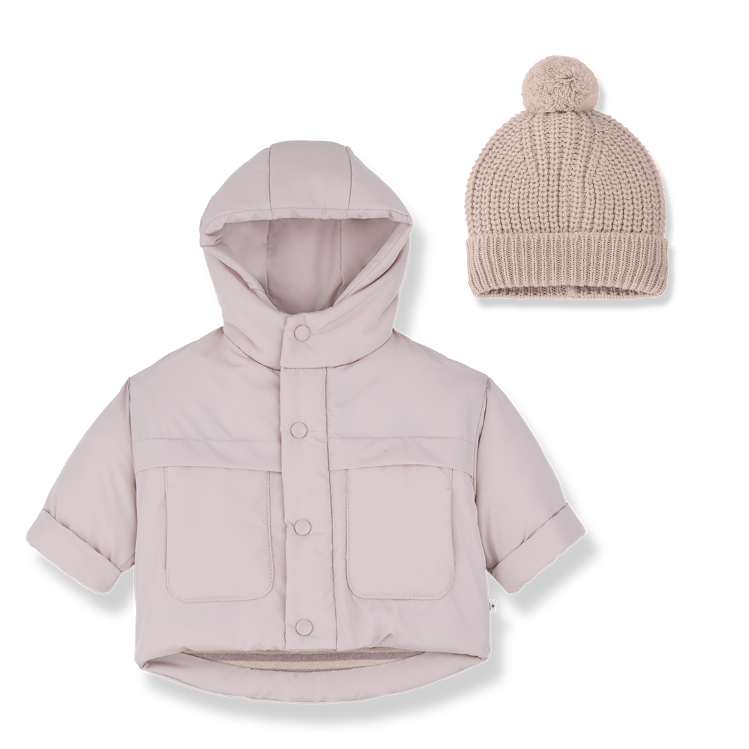 1 + In The Family Lucca Jacket & Beanie - Nude