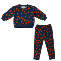 Wander & Wonder Navy Tangerine Sweater & Leggings