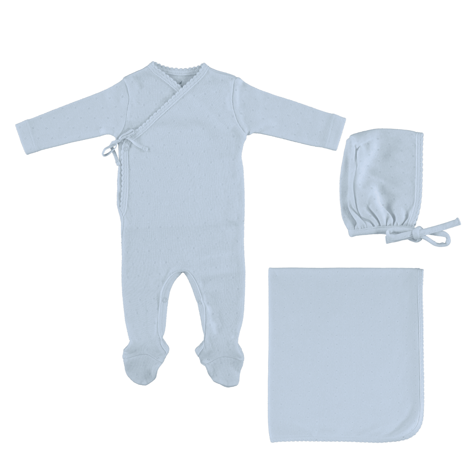 Bebe Organic Wrap Layette Set AW26 - Blue